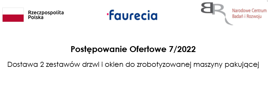 Postępowanie Ofertowe nr 7/2022